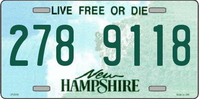 NH license plate 2789118