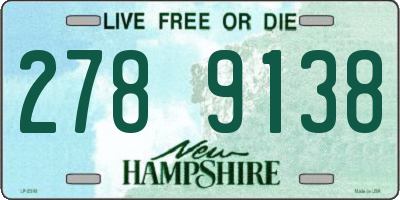 NH license plate 2789138