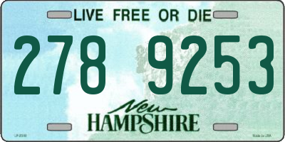 NH license plate 2789253