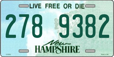 NH license plate 2789382
