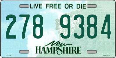 NH license plate 2789384