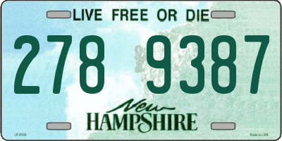 NH license plate 2789387