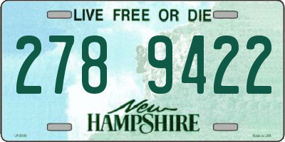 NH license plate 2789422