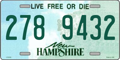 NH license plate 2789432