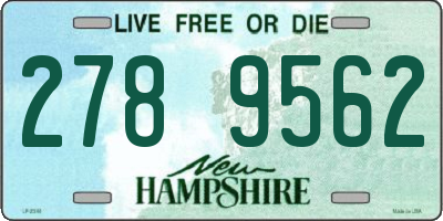 NH license plate 2789562