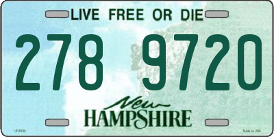 NH license plate 2789720