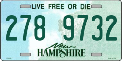 NH license plate 2789732