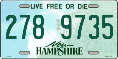 NH license plate 2789735