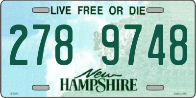 NH license plate 2789748