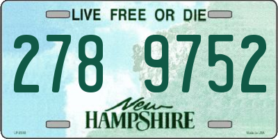 NH license plate 2789752