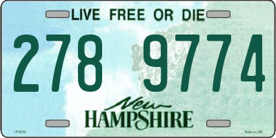 NH license plate 2789774