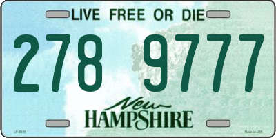 NH license plate 2789777