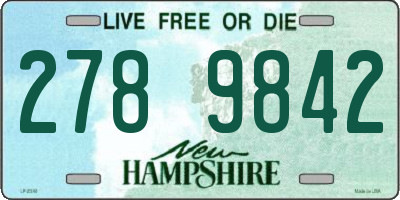 NH license plate 2789842