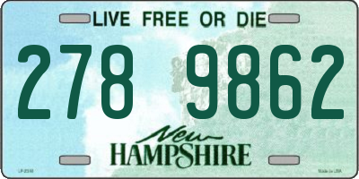NH license plate 2789862