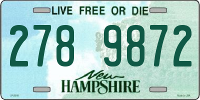 NH license plate 2789872