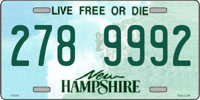 NH license plate 2789992