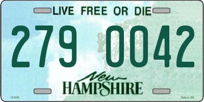 NH license plate 2790042