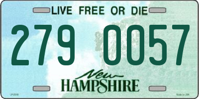 NH license plate 2790057