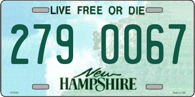 NH license plate 2790067
