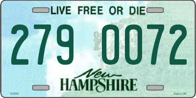NH license plate 2790072