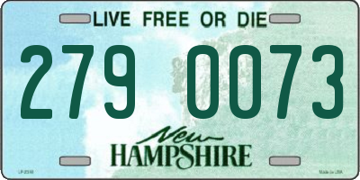 NH license plate 2790073