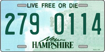 NH license plate 2790114