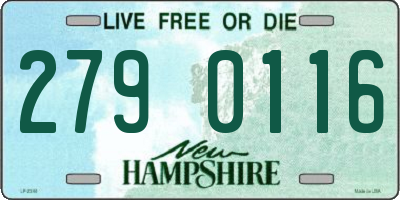NH license plate 2790116