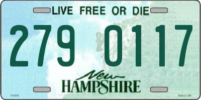 NH license plate 2790117