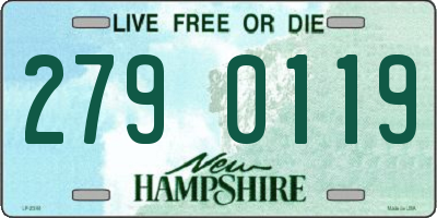 NH license plate 2790119