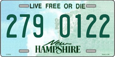 NH license plate 2790122