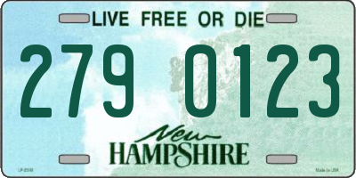 NH license plate 2790123