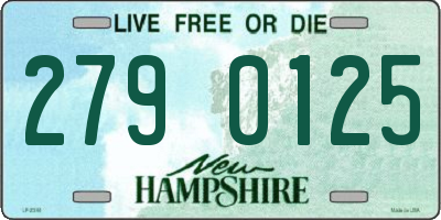 NH license plate 2790125
