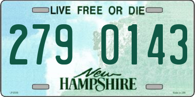 NH license plate 2790143