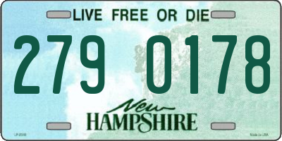 NH license plate 2790178