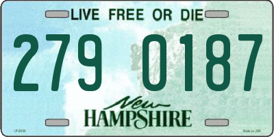 NH license plate 2790187