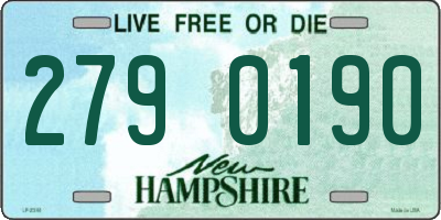 NH license plate 2790190