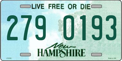 NH license plate 2790193