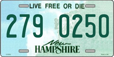 NH license plate 2790250