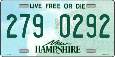 NH license plate 2790292