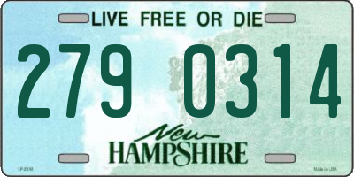 NH license plate 2790314