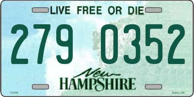 NH license plate 2790352