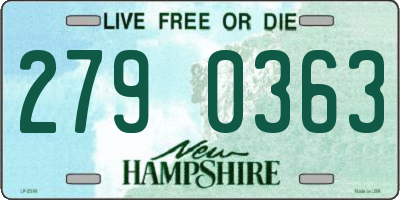 NH license plate 2790363