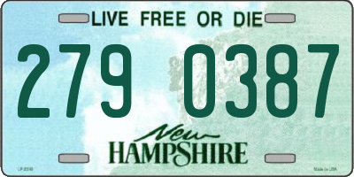 NH license plate 2790387