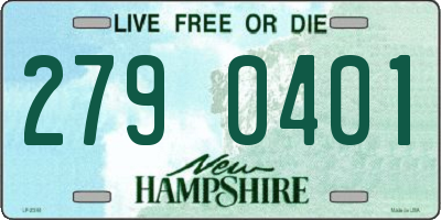 NH license plate 2790401