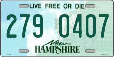NH license plate 2790407