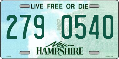 NH license plate 2790540