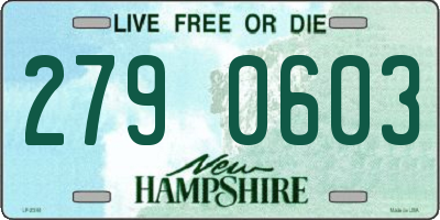 NH license plate 2790603