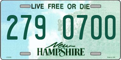 NH license plate 2790700