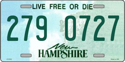 NH license plate 2790727