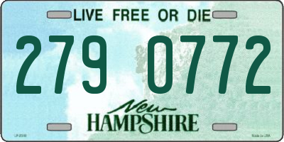 NH license plate 2790772